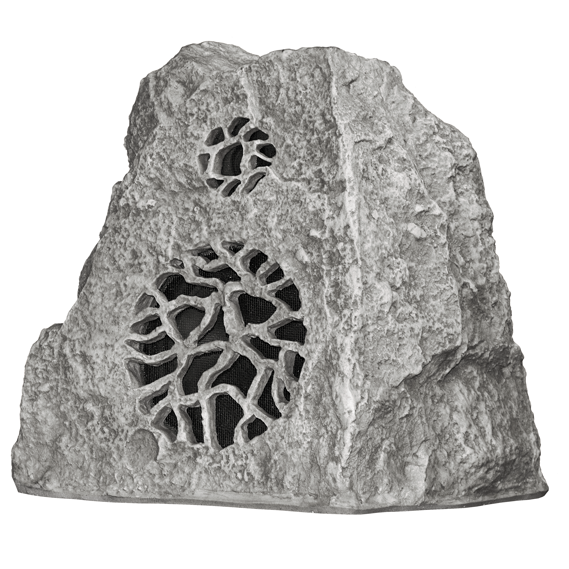 8" 2-way Outdoor Rock Speaker in Grey